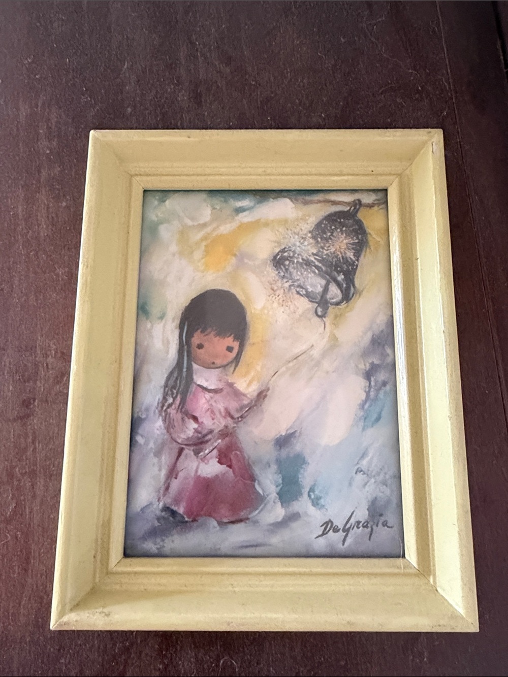 Ted DeGrazia Yellow Framed Belle of Hope Art Print